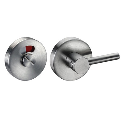 Access Hardware Bathroom Disabled Turn & Release With Indicator, Satin Stainless Steel - A9710S SATIN STAINLESS STEEL - WITH DISABLED TURN & INDICATOR