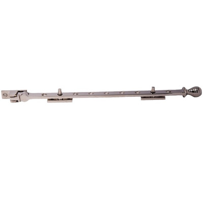 Cardea Ironmongery Cavendish Reeded Casement Stay (330mm), Polished Nickel - AC078PN POLISHED NICKEL