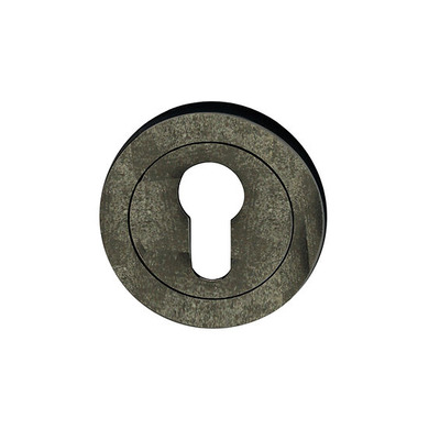 Spira Brass Euro Profile Escutcheon, Pewter - SB3104PEW (sold in pairs) PEWTER - EURO PROFILE (CYLINDER HOLE)