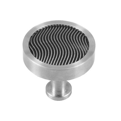 Finesse Immix Spiral Cabinet Knob (40mm Diameter), Stainless Steel - IMX3006-S STAINLESS STEEL