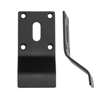 Zoo Hardware Cylinder Latch Pull Standard Profile (88mm x 43mm), Powder Coated Black - ZAS20-PCB POWDER COATED BLACK
