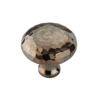 Spira Brass Hammered Mushroom Cupboard Knob (32mm OR 38mm), Antique Brass - SB2337AT (sold in pairs) ANTIQUE BRASS - 32mm