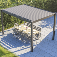 Bracken Outdoors Gemini 3m x 4m Anthracite Grey Rectangular Garden Pergola