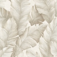 Kew Tropical Leaf Textured Vinyl Wallpaper Beige Limetree LT7714