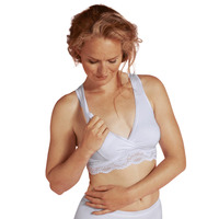 Carriwell Crossover Sleeping Nursing Bra - White - S - 10