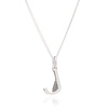 This Is Me 'J' Alphabet Necklace - Silver