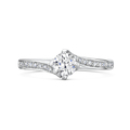 Click to view product details and reviews for Brilliant Cut Diamond Shoulder Ring 065cts.