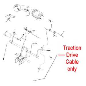Stiga 1812 2539 01 Drive Cable Traction For The Stiga Snow Flake