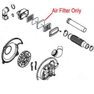 Gardencare Air Filter B650 Backpack Blower Gceb 6505 3