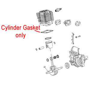 Gardencare Chainsaw Cylinder Gasket Gcyd38 30100 5