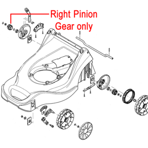 Mountfield Right Pinion Gear 322570135 0
