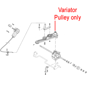 Mountfield Transmission Variator Pulley 122601916 0