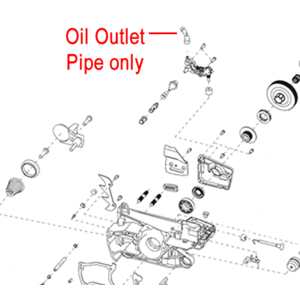 Mitox Chainsaw Oil Outlet Feed Pipe Miyd450100 13