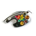 Click to view product details and reviews for Artist Palette Brooch In Silver Default Title.