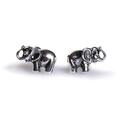 Click to view product details and reviews for Miniature Elephant Stud Earrings In Silver Default Title.