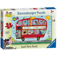 Ravensburger Rachel Ellen - Animal Express, 24pc Giant Floor Jigsaw Puzzle