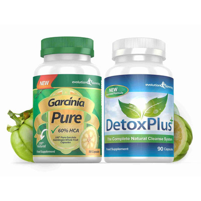Garcinia Pure 100% Garcinia Cambogia & Colon Cleanse Combo - 1 Month Supply