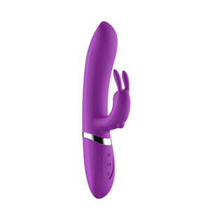 Thrusting Purple Rechargeable Rabbit Vibrator