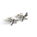Click to view product details and reviews for Miniature Dragonfly Stud Earrings In Silver Default Title.