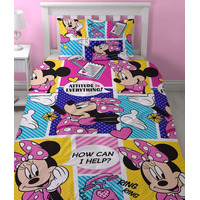 Minnie Mouse 4 Piece Toddler Bedding Bundle - Attitude