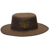 Walker & Hawkes Unisex Brown Wax Outback Aussie Wide Brim Hat - XS