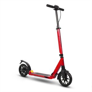 Mashed Up City Commuter 200mm Red Adjustable Folding Push Kick Scooter