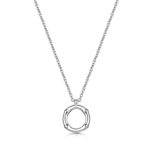 Rox Bamboo Sterling Silver Letter O Pendant