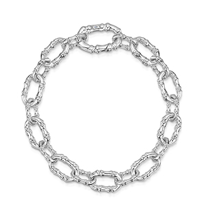 Rox Cane Silver Oval Link Bracelet