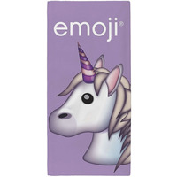 Emoji Unicorn, Large Beach or Bath Towel