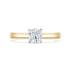 Adore Brilliant Cut Diamond Yellow Ring 074cts