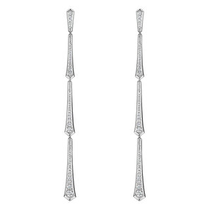 Cosmic Diamond Drop Earrings 079cts