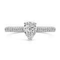 Click to view product details and reviews for Love Pear Cut Diamond Ring 072cts.
