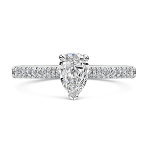 Love Pear Cut Diamond Ring 072cts