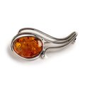 Click to view product details and reviews for Baltic Amber Silver Brooch Natural Designer Gemstone Default Title.