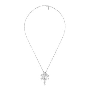 Gucci Flora 18ct Diamond And Pearl Necklace