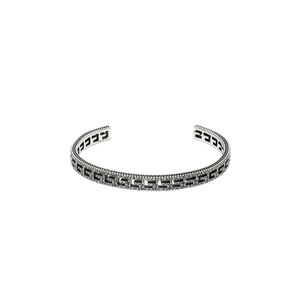 Gucci G Cube Aged Silver Bracelet