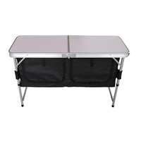 Odyssey Camping Storage Table Portable Low Side Shelf