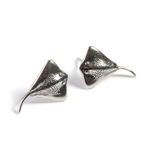Stingray Stud Earrings In Silver Default Title
