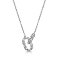Click to view product details and reviews for Rox Cane Silver Oval Linked Necklace.