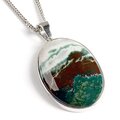 Click to view product details and reviews for Scenic Moss Agate Necklace Natural Designer Gemstone 16 42cm.