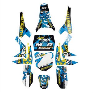 M2r Kxf125 Pit Bike Blue Sticker Kit 2020 Onwards