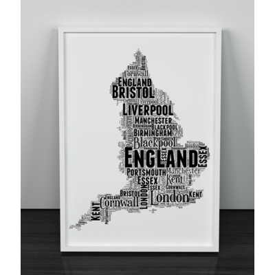 Personalised England Word Art