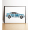 Personalised Car Word Art Picture Frame Gift
