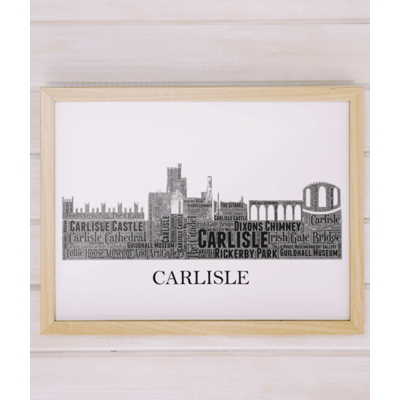 Personalised Carlisle Skyline Word Art