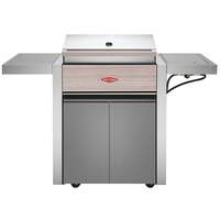 BeefEater 1500 Series 3 Burner Gas Barbecue with Cabinet Trolley and Side Burner