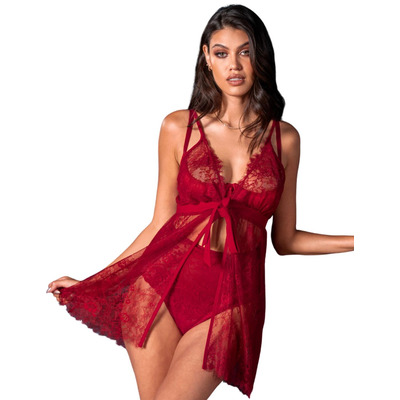 Pour Moi For Your Eyes Only Lace Babydoll