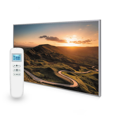 795x1195 Rural Sunset Picture Nexus Wi-Fi Infrared Heating Panel 900W - Electric Wall Panel Heater