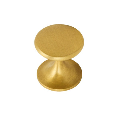 Hafele Chloeu Cupboard Knob (37mm Diameter), Brushed Brass - 123.03.500 BRUSHED BRASS
