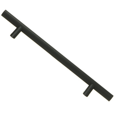 From The Anvil 316 Stainless Steel Offset T-Bar Bolt Fix Pull Handle (400mm-1600mm Fixing Centres), Matt Black - 50786 MATT BLACK - 1500mm (1300mm c/c)