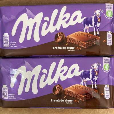 3x Milka Noisette Chocolate Bars (3x100g)